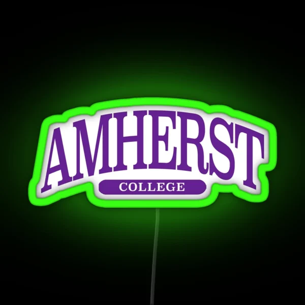 Amherst Serif Font Curved RGB Neon Sign
