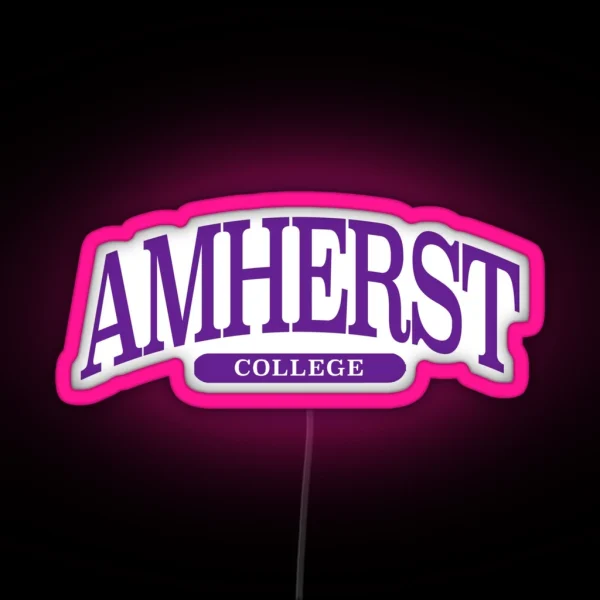 Amherst Serif Font Curved RGB Neon Sign