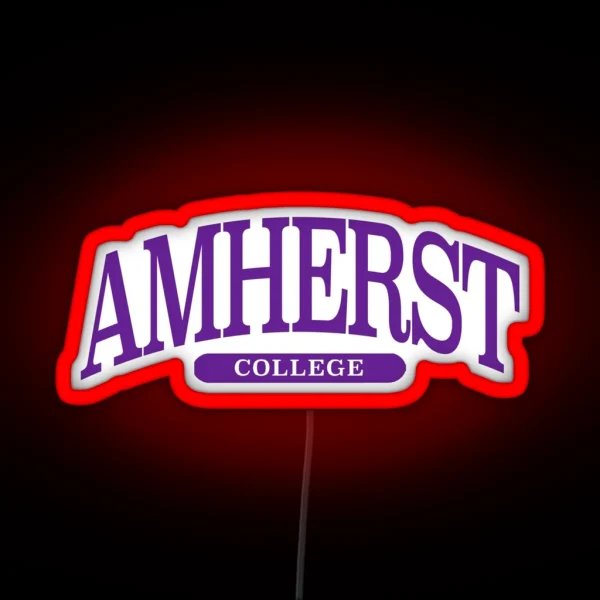 Amherst Serif Font Curved RGB Neon Sign