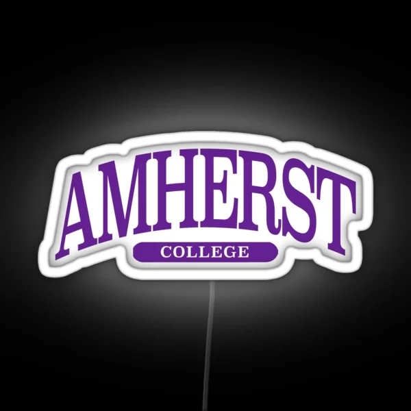 Amherst Serif Font Curved RGB Neon Sign