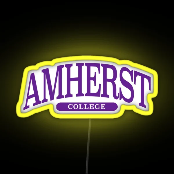 Amherst Serif Font Curved RGB Neon Sign