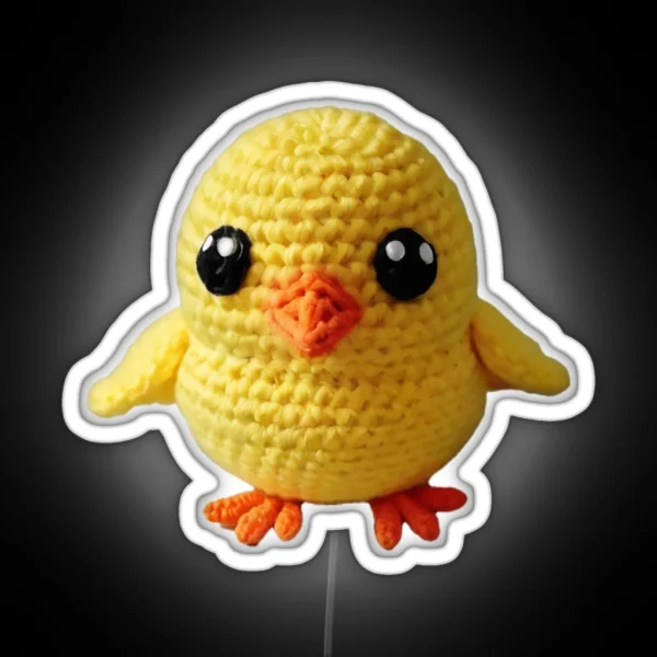 Amigurumi Cute Chick 02 RGB Neon Sign