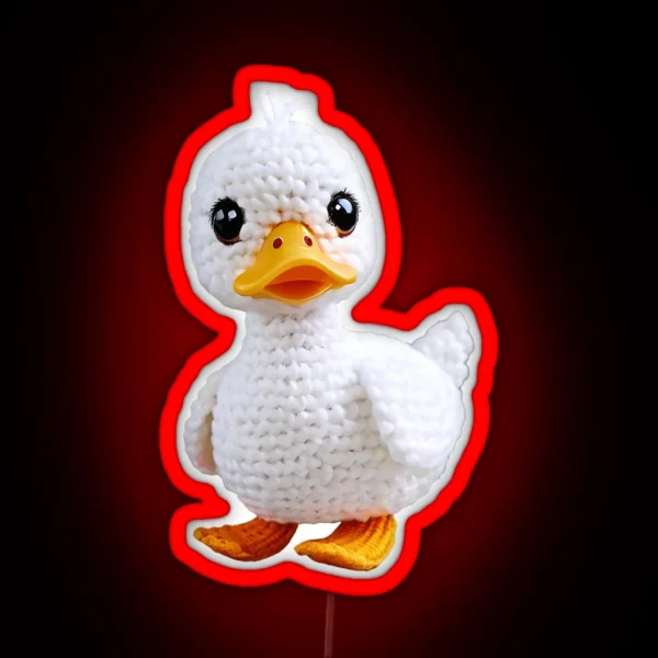 Amigurumi Cute Duck 02 RGB Neon Sign