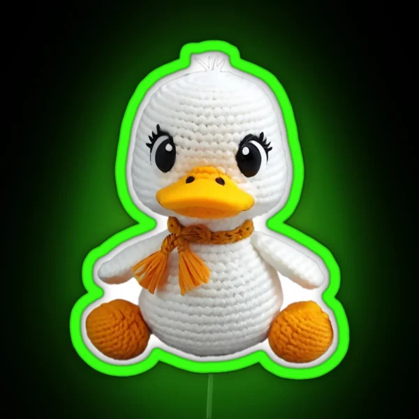 Amigurumi Cute Duck RGB Neon Sign