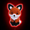 Amigurumi Cute Fox RGB Neon Sign