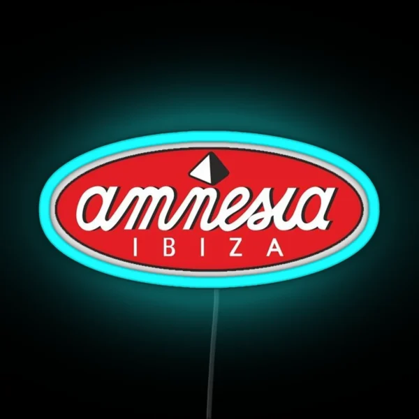 Amnesia Ibiza Led Techno Led Rave Led Electronic Music Festival Ibiza Party Led House Led RGB Neon Sign