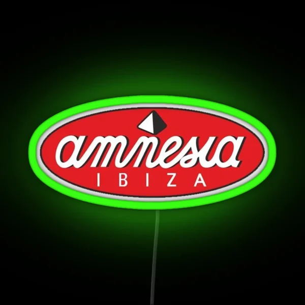 Amnesia Ibiza Led Techno Led Rave Led Electronic Music Festival Ibiza Party Led House Led RGB Neon Sign