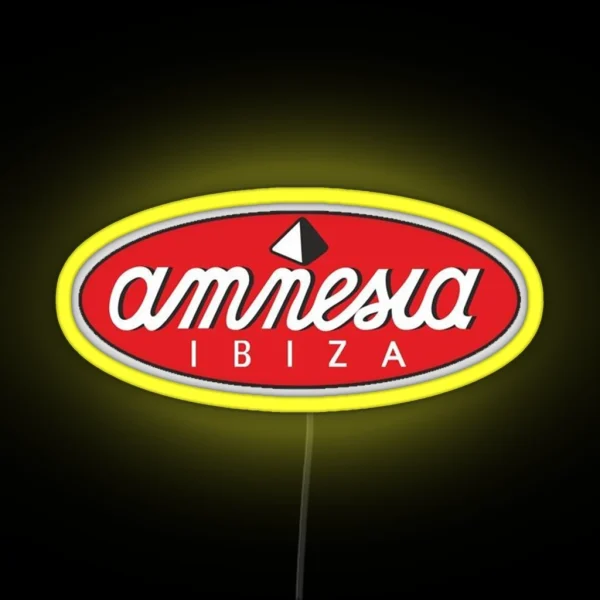 Amnesia Ibiza Led Techno Led Rave Led Electronic Music Festival Ibiza Party Led House Led RGB Neon Sign