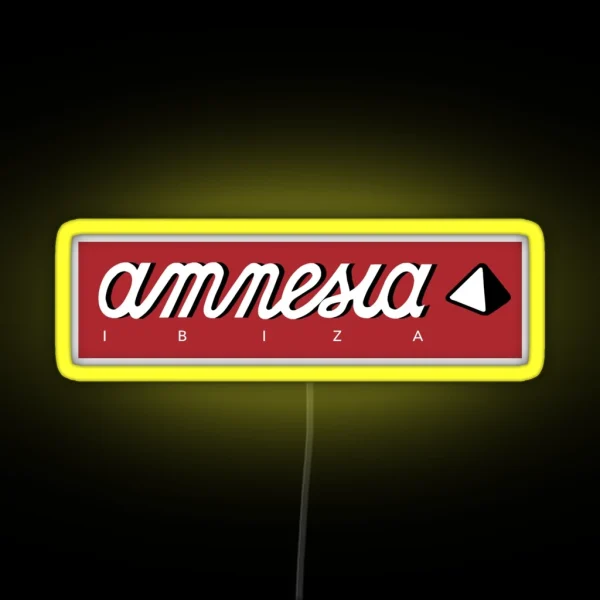 Amnesia Ibiza RGB Neon Sign