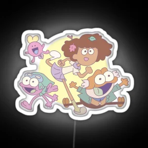 Amphibia Plantar Family Credits RGB Neon Sign