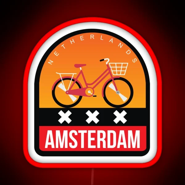 Amsterdam Badge RGB Neon Sign