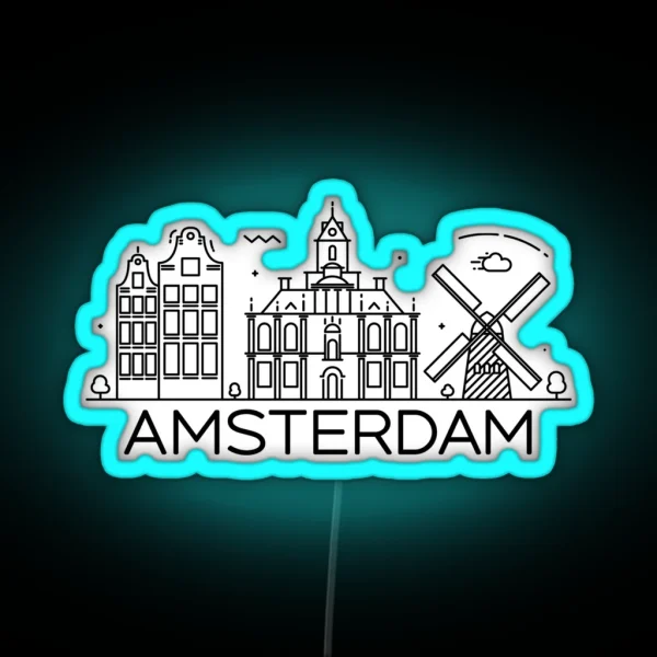 Amsterdam RGB Neon Sign