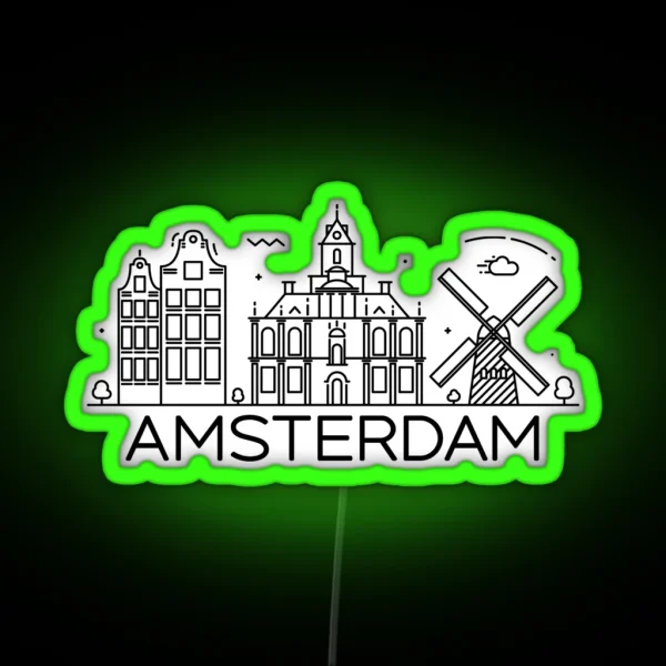Amsterdam RGB Neon Sign