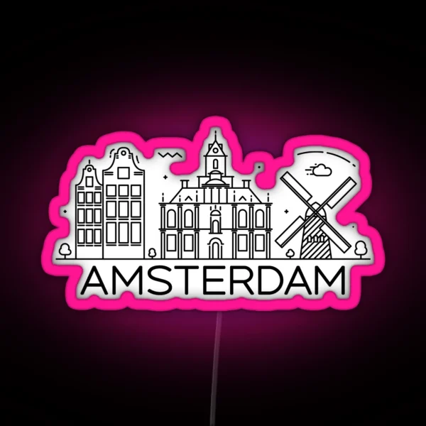Amsterdam RGB Neon Sign
