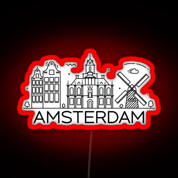 Amsterdam RGB Neon Sign