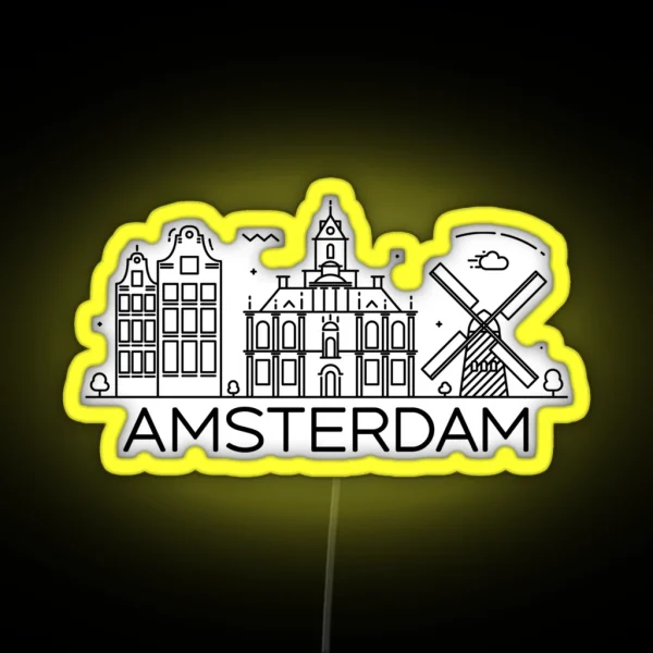 Amsterdam RGB Neon Sign