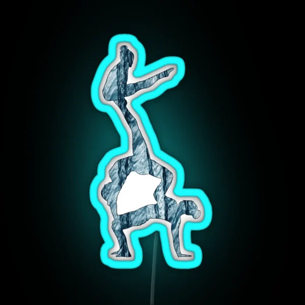 An Acrobatic Women S Group RGB Neon Sign