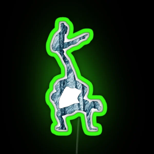 An Acrobatic Women S Group RGB Neon Sign