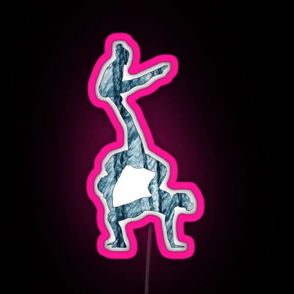 An Acrobatic Women S Group RGB Neon Sign
