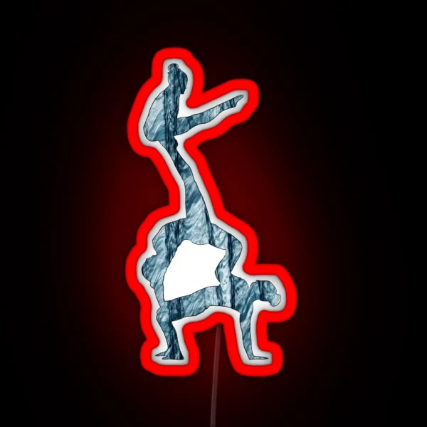An Acrobatic Women S Group RGB Neon Sign