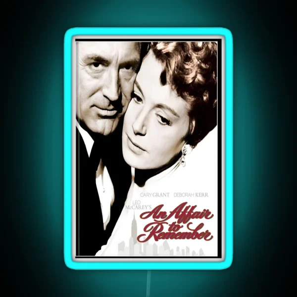 An Affair To Remember Movie Cover Cary Grant RGB Neon Sign