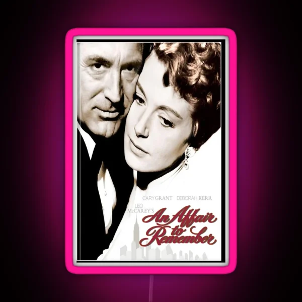 An Affair To Remember Movie Cover Cary Grant RGB Neon Sign