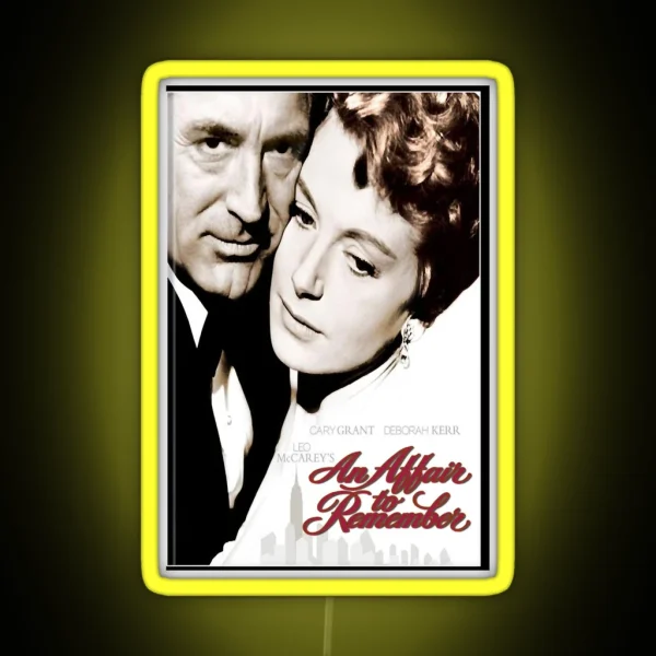 An Affair To Remember Movie Cover Cary Grant RGB Neon Sign