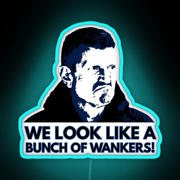 An Unimpressed Guenther Steiner RGB Neon Sign