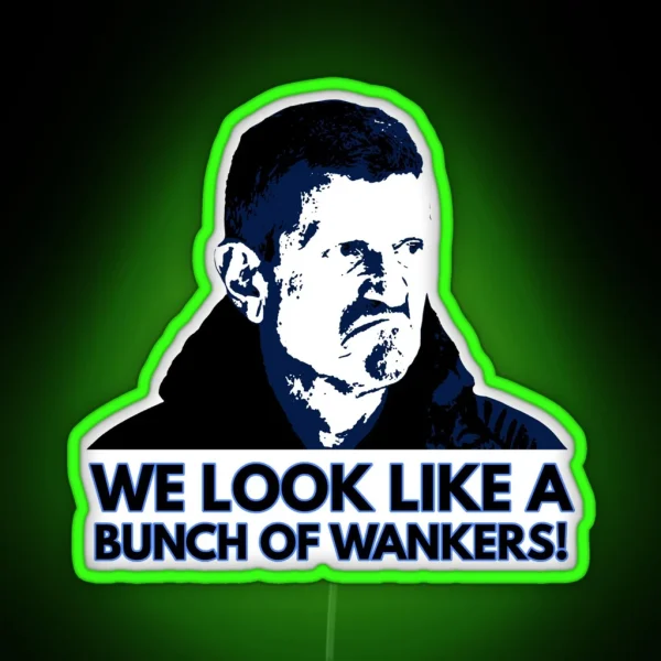 An Unimpressed Guenther Steiner RGB Neon Sign