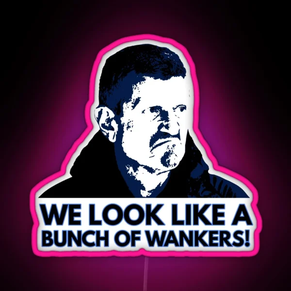 An Unimpressed Guenther Steiner RGB Neon Sign