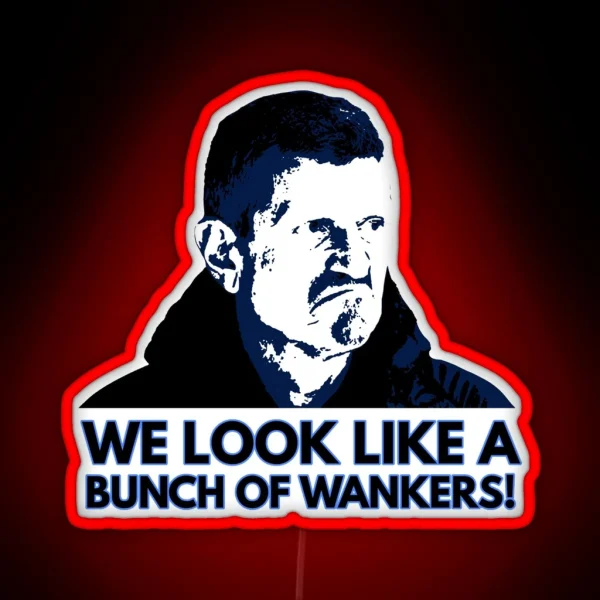 An Unimpressed Guenther Steiner RGB Neon Sign