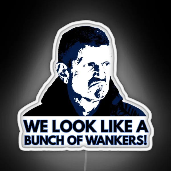 An Unimpressed Guenther Steiner RGB Neon Sign