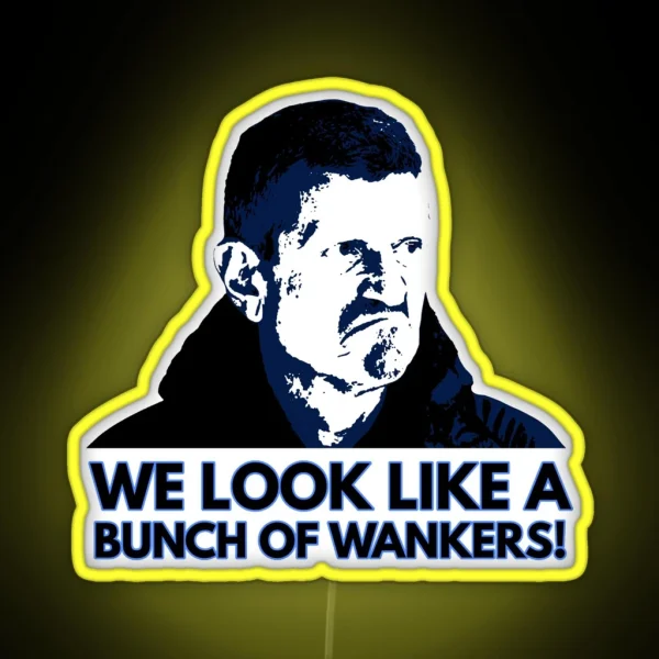 An Unimpressed Guenther Steiner RGB Neon Sign