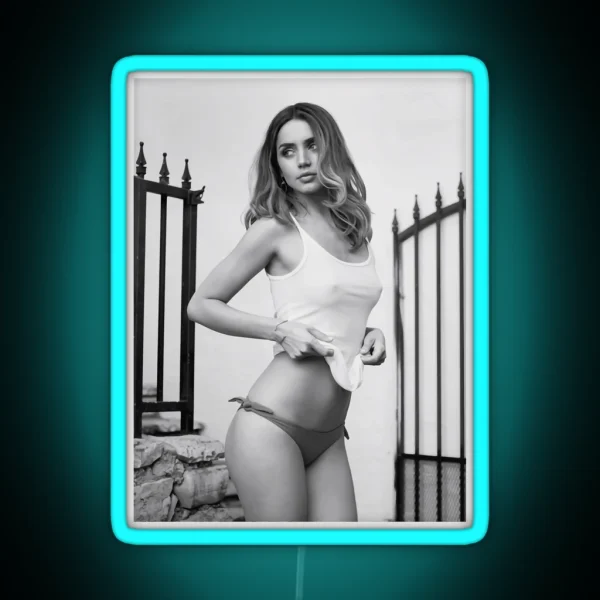 Ana De Armas Pwa RGB Neon Sign