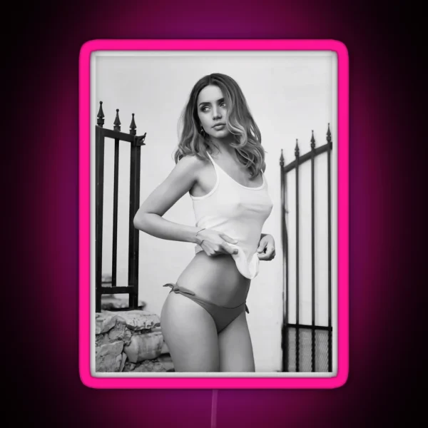 Ana De Armas Pwa RGB Neon Sign