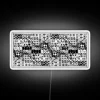 RGB Neon Modular Synthesizer System Electronic Music Art Black White