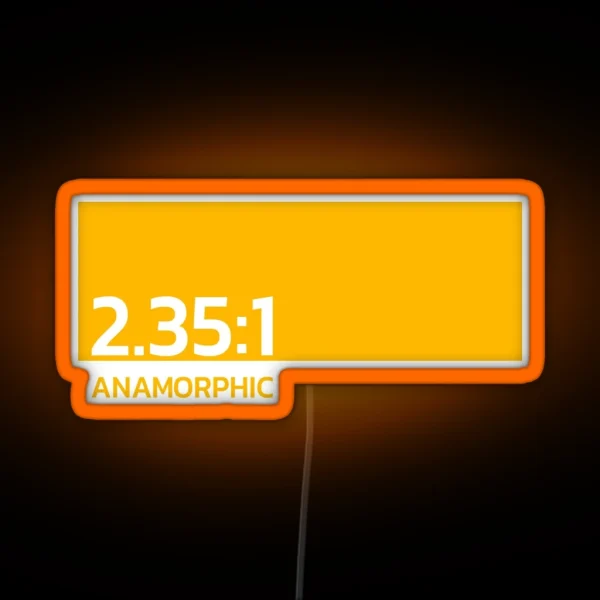 Anamorphic RGB Neon Sign
