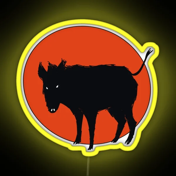 Anarchist Boar RGB Neon Sign