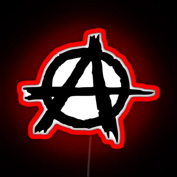 ANARCHY SYMBOL RGB Neon Sign