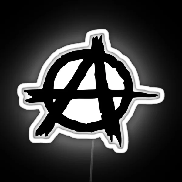ANARCHY SYMBOL RGB Neon Sign