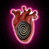 Anatomically Correct Heart Shaped RGB Neon Sign with Detailed Organs