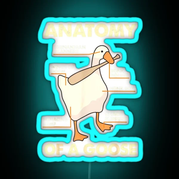 Anatomy Of A Goose RGB Neon Sign