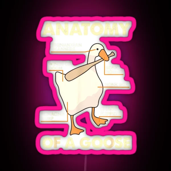 Anatomy Of A Goose RGB Neon Sign