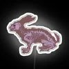 LED Neon Artwork Display Anatomy Of Hare In Transparent Colors