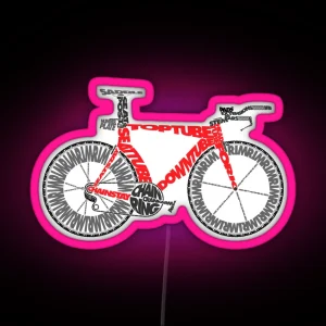 Anatomy Of A Time Trial Bike RGB Neon Sign