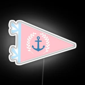 Anchor Sorority Pennant RGB Neon Sign