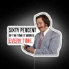 Colorful LED Neon Sign with Anchorman Quote and Fun RGB Lighting