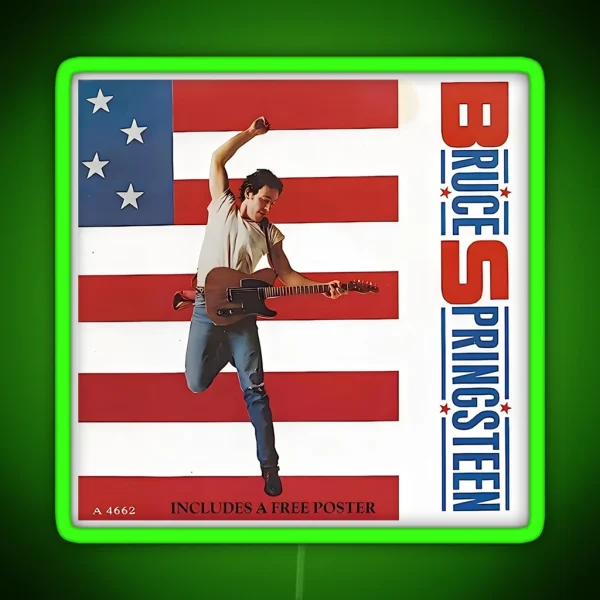 Ancient Bruce Springsteen Bruce Springsteen Bruce RGB Neon Sign