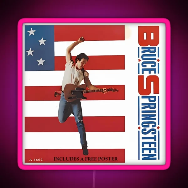 Ancient Bruce Springsteen RGB Neon Sign