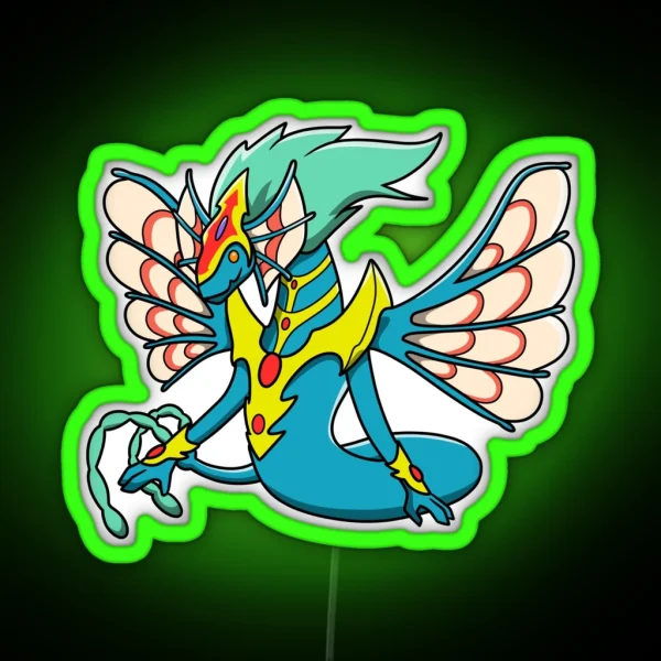 Ancient Fairy Dragon Luna RGB Neon Sign